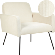 NARKEN - Fauteuil - Lichtbeige - Corduroy