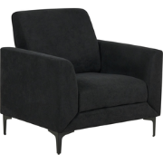 FENES - Fauteuil - Zwart - Stof
