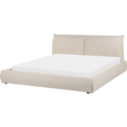 VINAY - Tweepersoonsbed - Zandbeige - 180 x 200 cm - Polyester