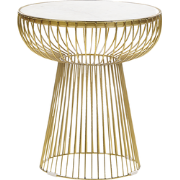 CHEYNES - Bijzettafel - Wit - Marmer