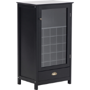 CERES - Wijnkast - Zwart - MDF