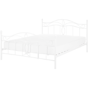 ANTLIA  - Tweepersoonsbed - Wit - 140 x 200 cm - Metaal