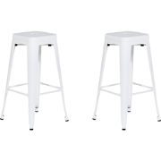 CABRILLO L - Barkruk - Wit - Staal