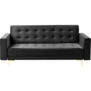 ABERDEEN - Driezitsbank - Zwart - Fluweel