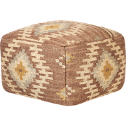 BEEL - Poef - Rood - Jute