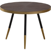 RAMONA - Salontafel - Donkerbruin/Goud - MDF