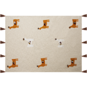 KHANDWA - Plaid - Beige - 130 x 180 cm - Katoen