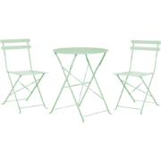 FIORI - Bistroset voor 2 - Mintgroen - Staal