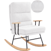 ESKELIN - Schommelstoel - Off-white - Bouclé