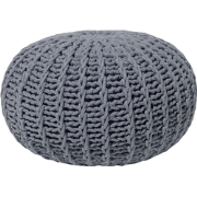 CONRAD - Poef - Donkergrijs - 50 cm - Katoen