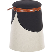 APACHE  - Poef - Beige - 33 cm - Kunstlinnen