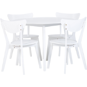 ROXBY - Eetkamerset - Wit  - MDF