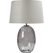 BONELLI - Tafellamp - Grijs - Stof/Glas