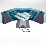 WASSERBETT SET - Waterbed - Wit - Schuimstof