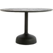 Light&living Eettafel Ø120x76 cm TUNJA hout mat zwart+zwart