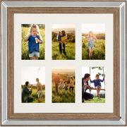 SINTA - Fotolijst Voor 6 - Zilver - Staand, Liggend - 50 cm - Glas