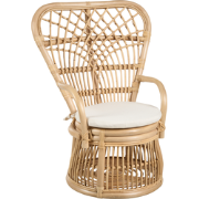 TEMENI - Kinderstoel - Natuurlijk - Rotan