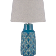 THAYA  - Tafellamp - Zeeblauw - Keramiek