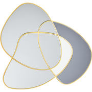 TAILLY - Wandspiegel - Goud - 99 x 89 cm - Glas