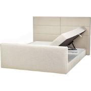ARISTOCRAT - Boxspringbed - Lichtbeige - 180 x 200 cm - Polyester
