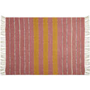 NAIKHU - Plaid - Lichtrood - 130 x 170 cm - Katoen