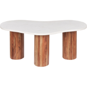 CASABLANCA - Salontafel - Wit - Marmer