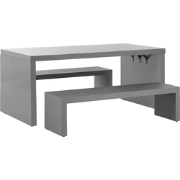 TARANTO  - Tuinset voor 4 u-vormig - Grijs - Vezelcement