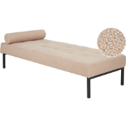 CHINON - Chaise longue - Beige - Bouclé