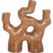 BARBUS - Bloemenvaas - Bruin - 31 cm - Steengoed