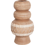 ALMIROS - Bloemenvaas - Lichtbruin - Magnesium