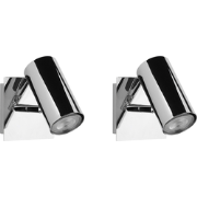 ROSETTA - Wandlamp set van 2 - Zilver  - Metaal