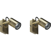 KLIP - Wandlamp set van 2 - Messing  - Metaal