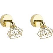 ERMA - Wandlamp set van 2 - Goud  - Metaal