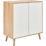 BRISTOW - Dressoir - Lichtbruin/Wit - Hout