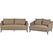 HOBRO - Bankenset - Lichtbruin - Stof