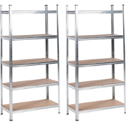 XITTA  - Stellingkast set van 2 - Zilver - 150 cm - Staal