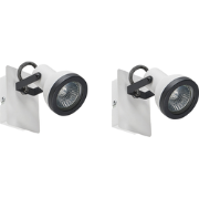 BARO - Wandlamp set van 2- Wit  - IJzer