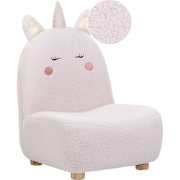 LULEA - Kinderstoel - Pastelroze - Nepbont