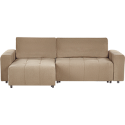 INNVIK - Hoekbank 3-zits - Bruin - Rechtszijdig - Polyester