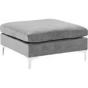 EVJA - Ottomaan - Grijs - Fluweel