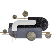 LUTETIUM  - Wanddecoratie - Zwart  - IJzer