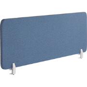 WALLY - Bureauscherm - Blauw - 130 cm - Polyester