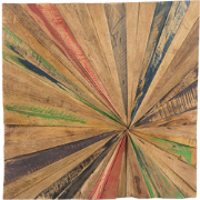 CANCUN  - Wanddecoratie - Lichte houtkleur - Teakhout