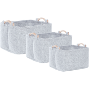 BAYSAI - Manden set van 3 - Lichtgrijs - Vilt