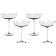 DIOPSIDE - Martiniglazen set van 4 - Pastelroze - Glas
