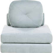 OLDEN - Slaapbank - Lichtblauw - Stof