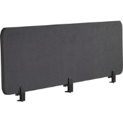 WALLY - Bureauscherm - Donkergrijs - 180 cm - Polyester