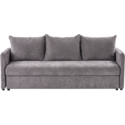 HOLSEN - Driezitsbank - Taupe - Stof