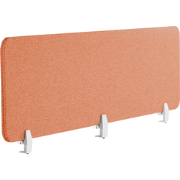 WALLY - Bureauscherm - Lichtrood - 180 cm - Polyester