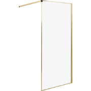 WASPAM - Douchescherm - Goud - 90 x 190 cm - Veiligheidsglas